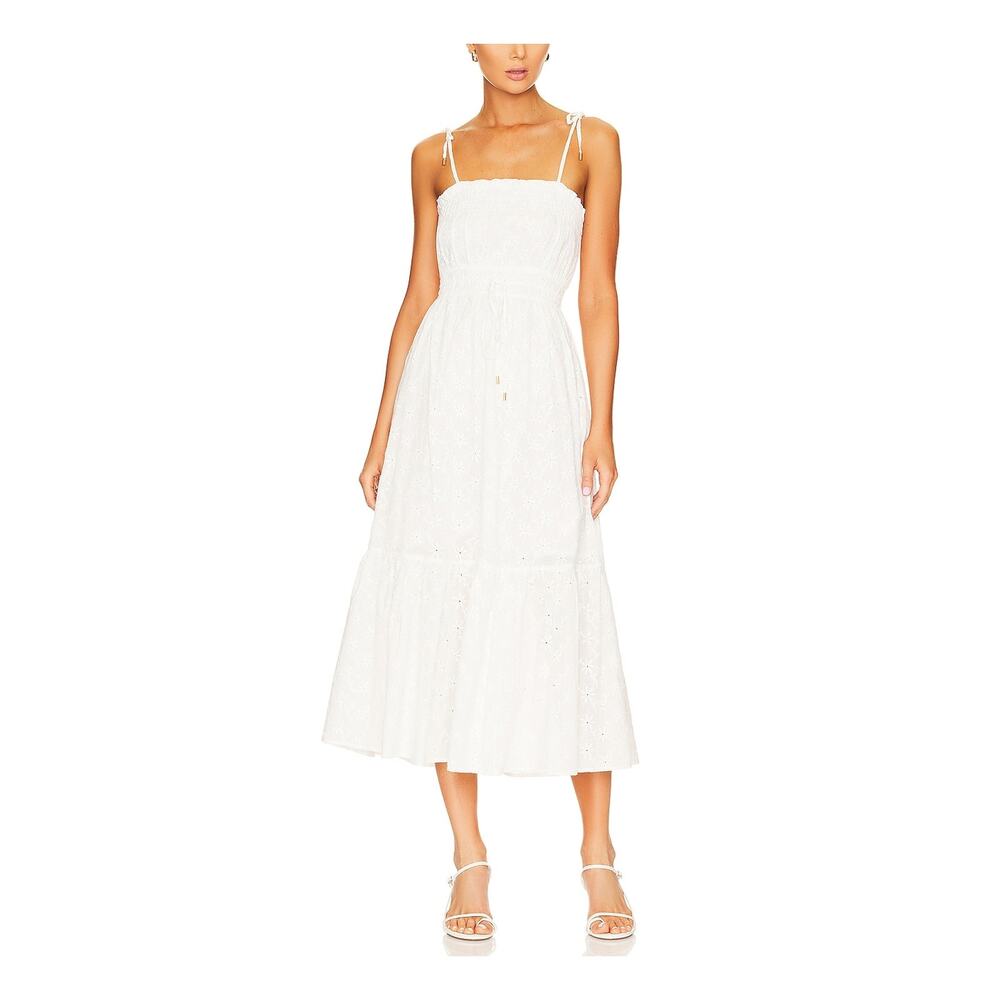 Minkpink 'Sadie Broidery' White Sundress Size S